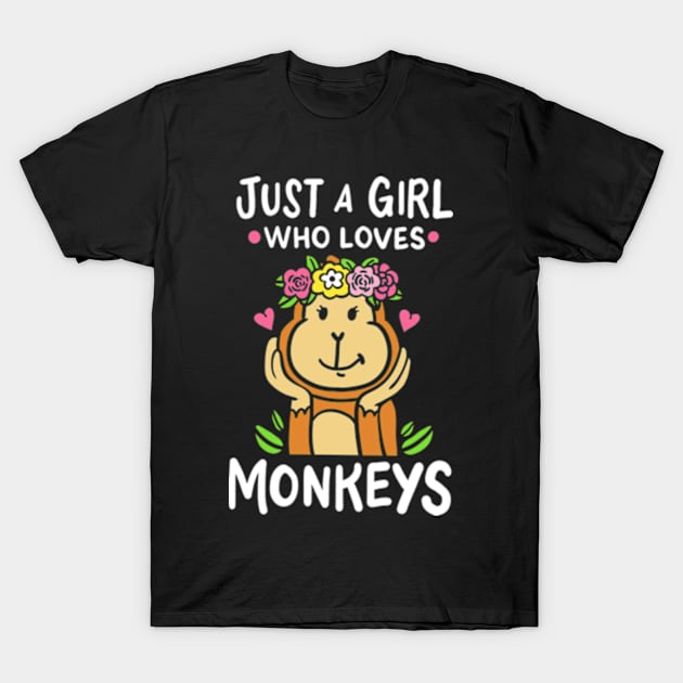 Monkey Monkey Lover T-Shirt by KAWAIITEE